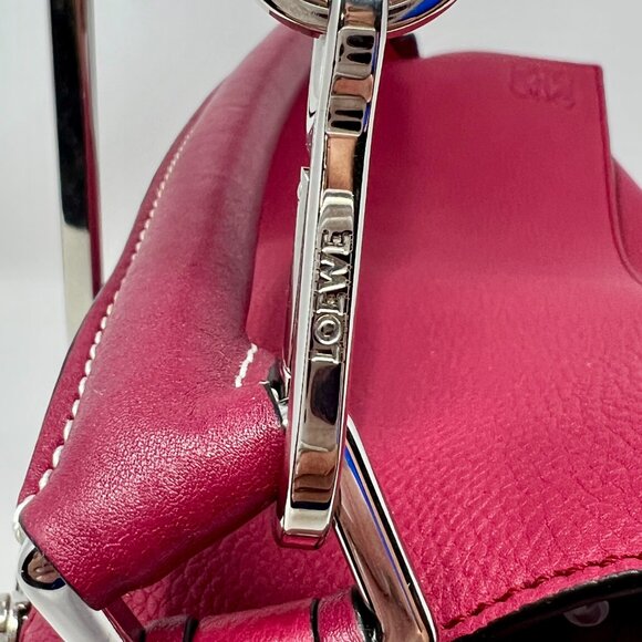 Loewe Small Puzzle Bag Raspberry Pink Leather with Dust Bag **SOLD** - Picture 5 of 17